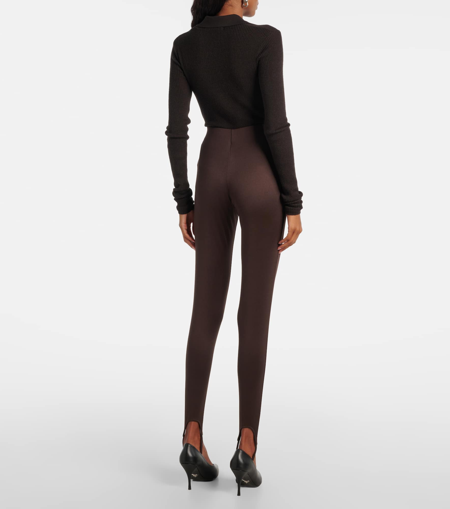 Caserta high-rise stirrup leggings - 3