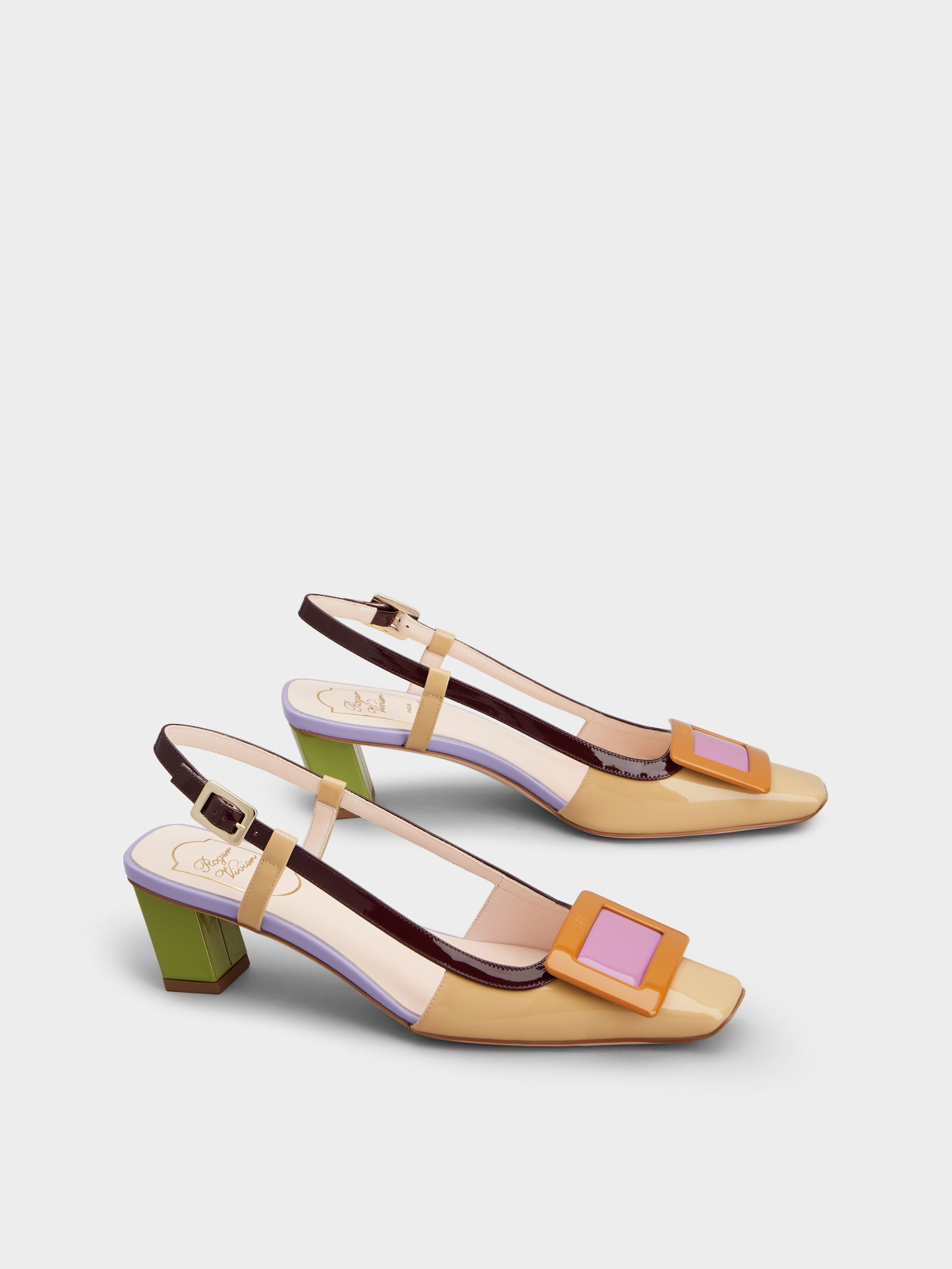 Belle Vivier Slingback Pumps in patent leather - 2