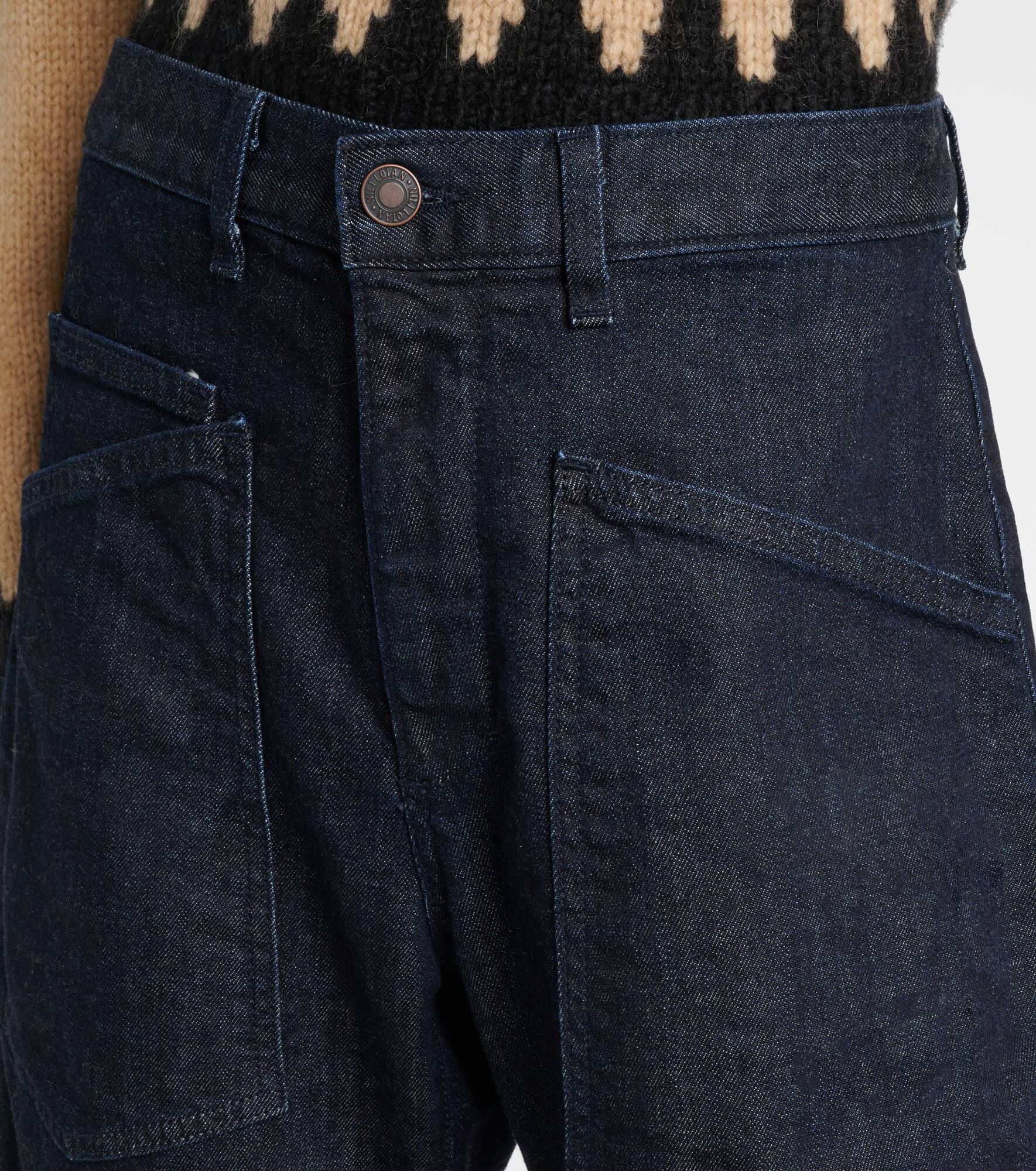 Shon high-rise barrel-leg jeans - 4