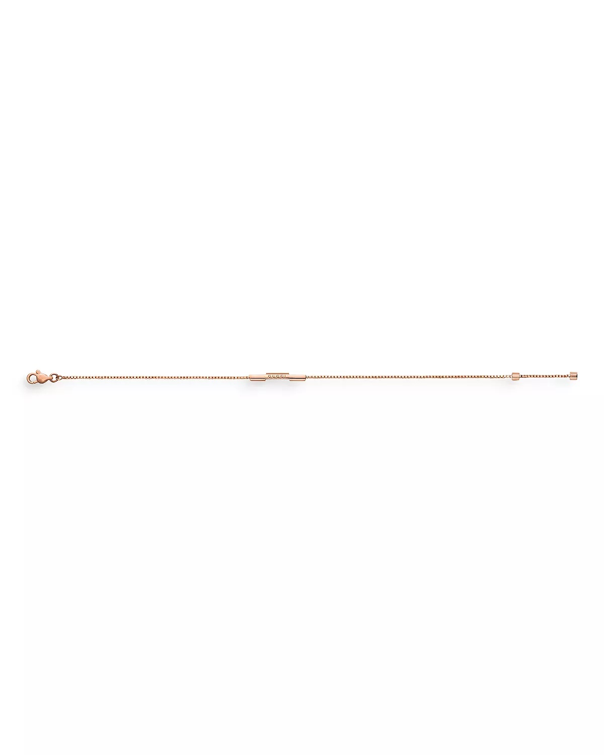 18K Rose Gold Link To Love Bar Bracelet - 2
