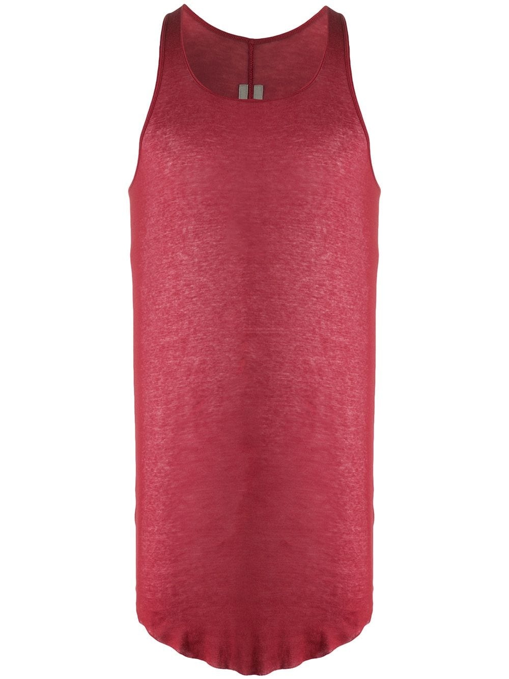 asymmetric-hem tank top - 1