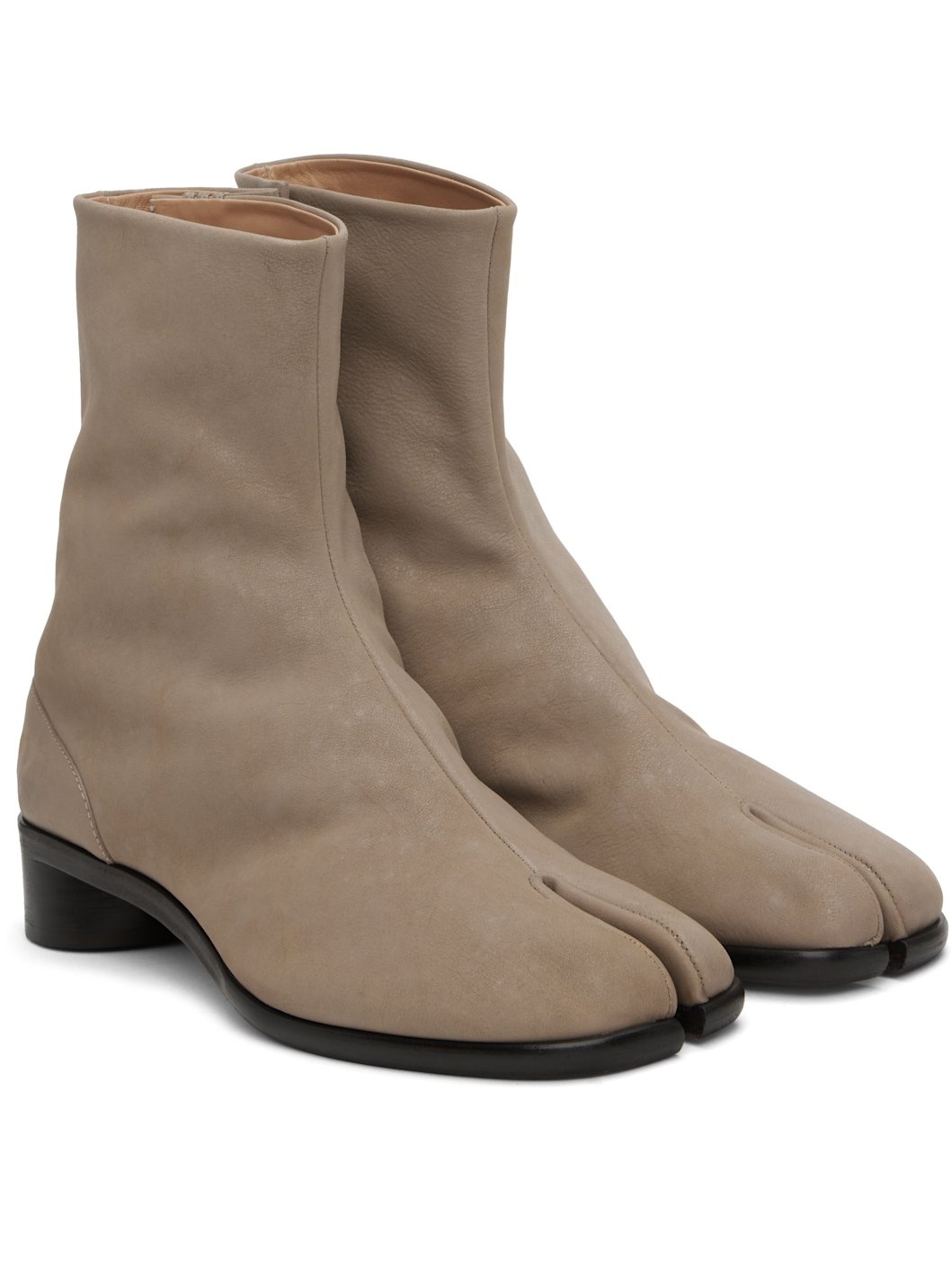 Gray Tabi Ankle Boots - 4