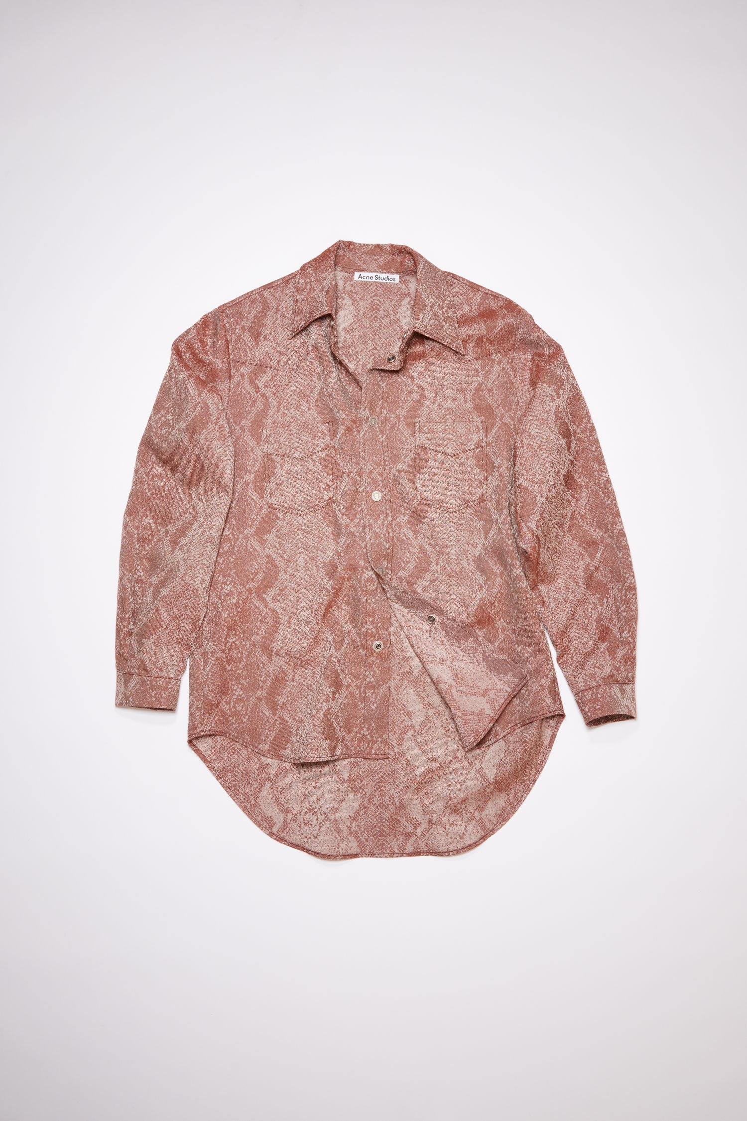 Python print shirt - Rust red - 1