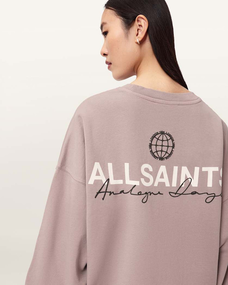 EMBLEM OVERSIZED LILA SWEATSHIRT 3