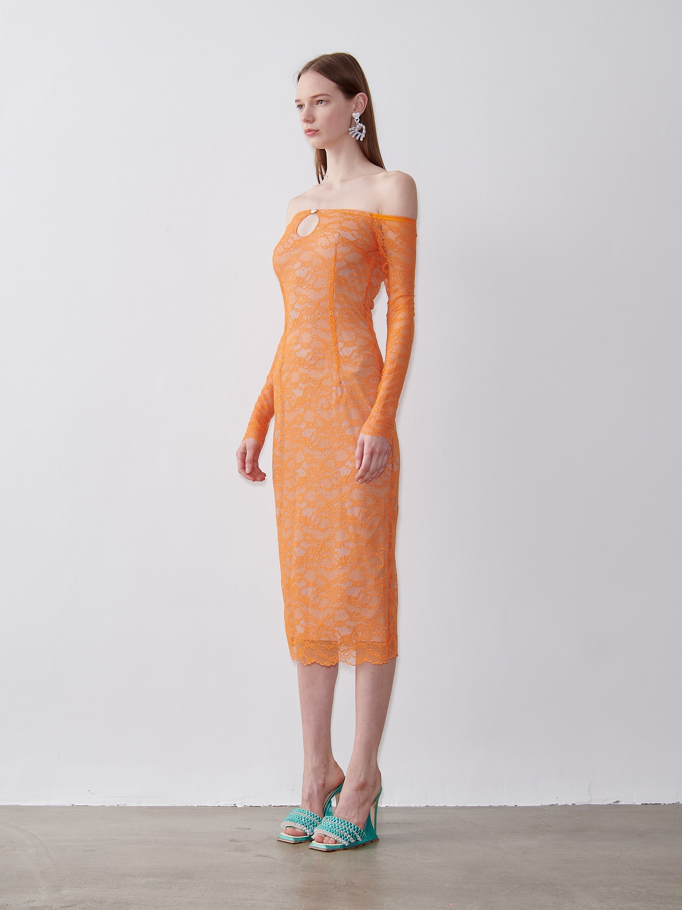 MARCIE DRESS APEROL SPRITZ - 4