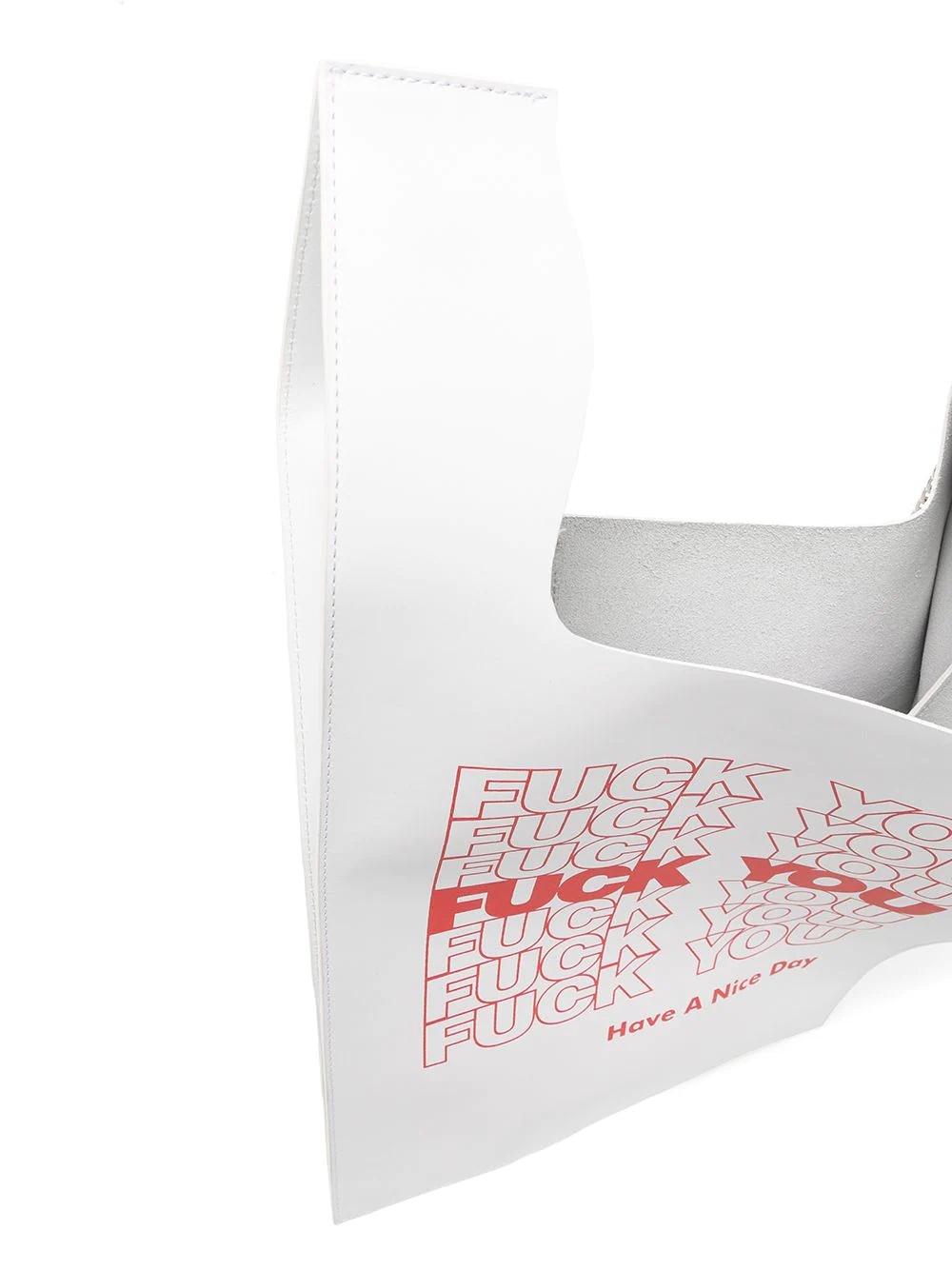 text-print tote bag - 5