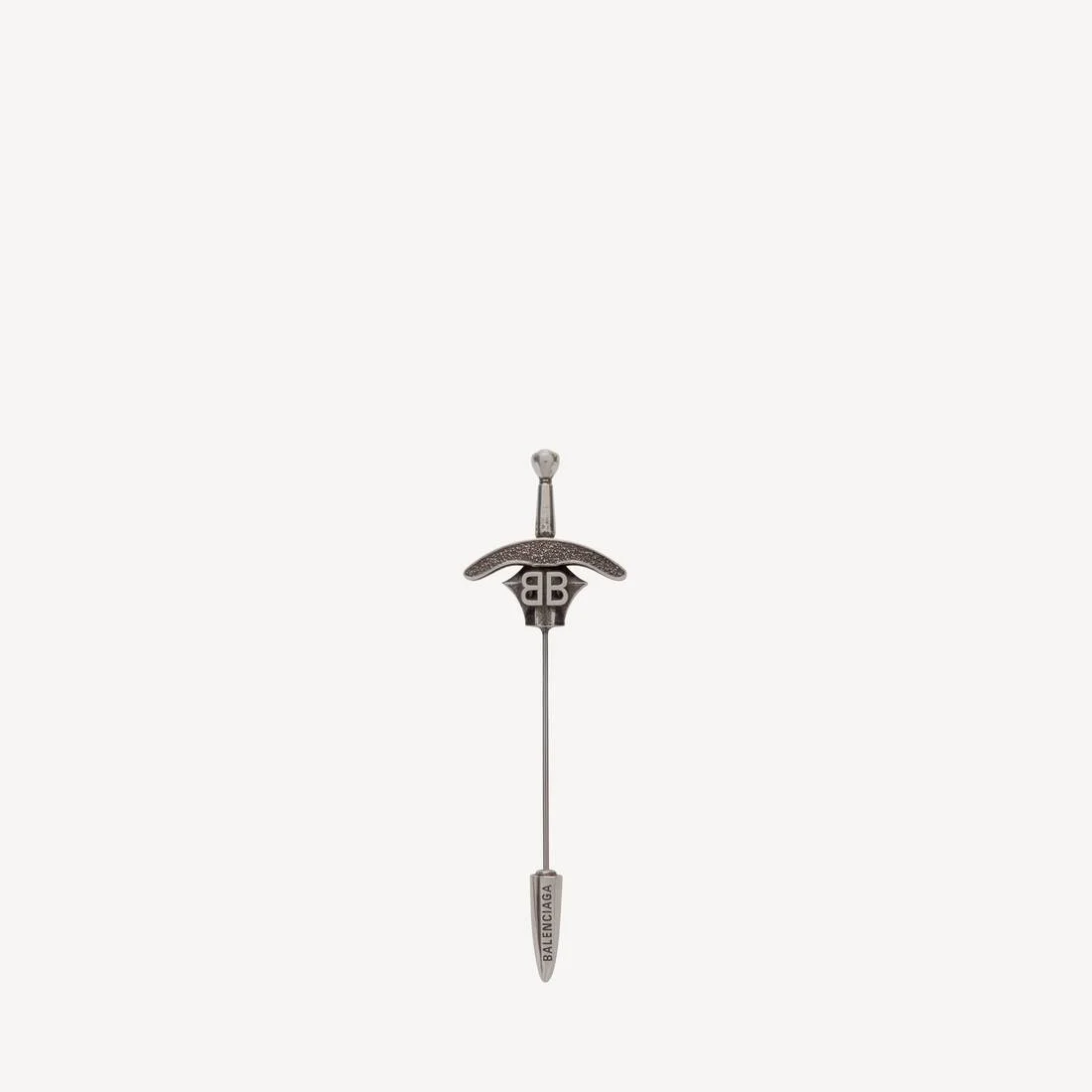 Goth Sword Brooch in Antique Silver - 1