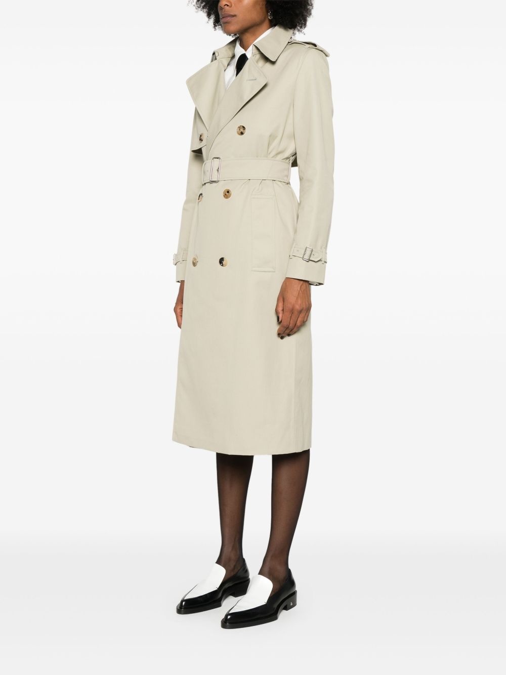 double-breasted trench coat - 3