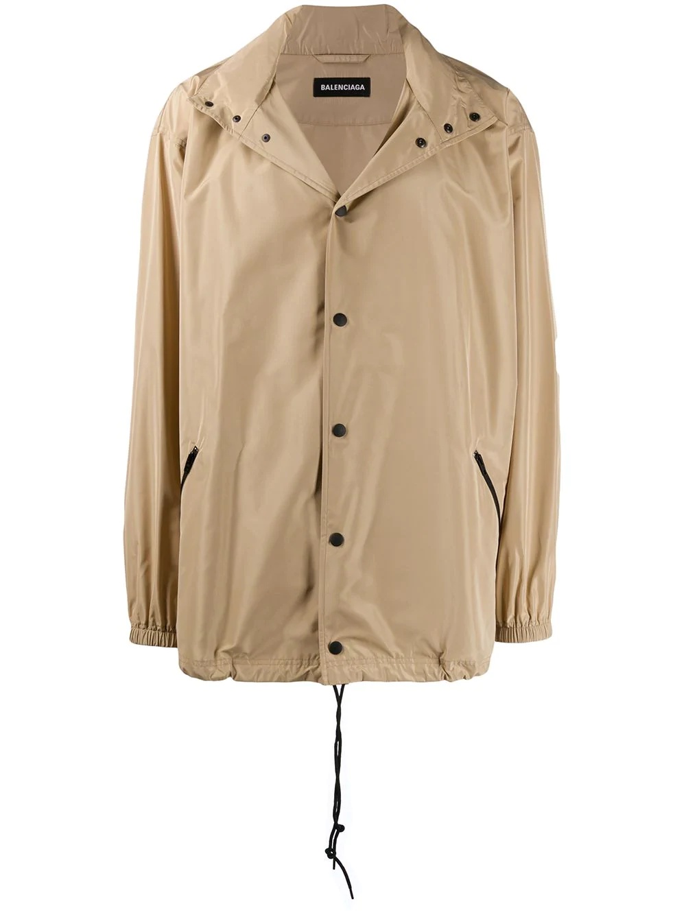 logo raincoat jacket - 1