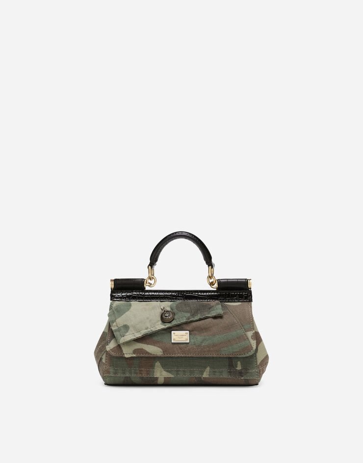 Small Sicily bag in camouflage patchwork - 1