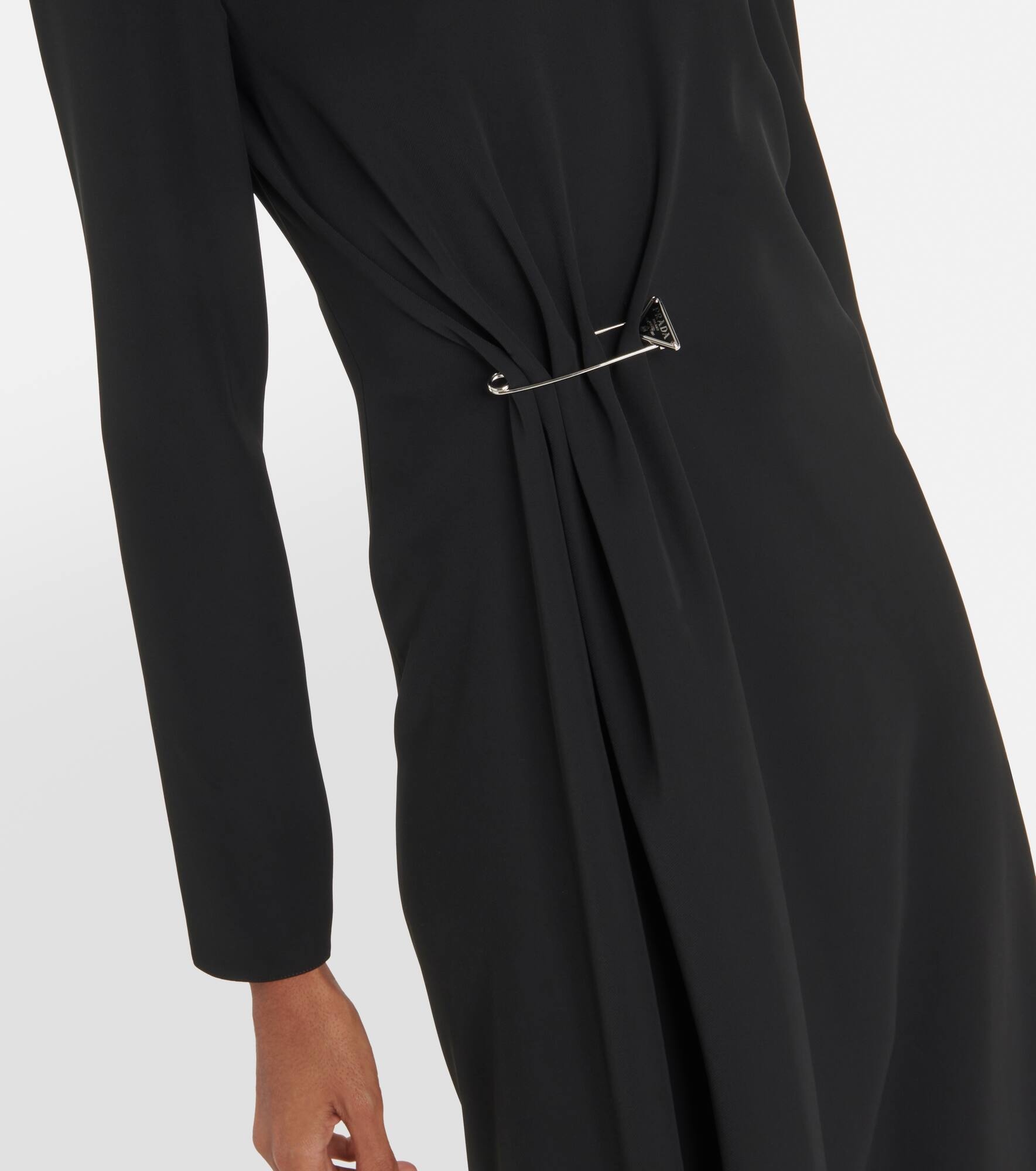 Embellished crêpe midi dress - 5