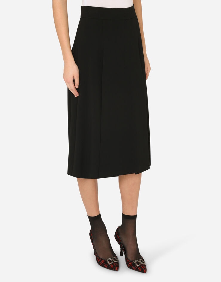 Midi skirt in cady - 4