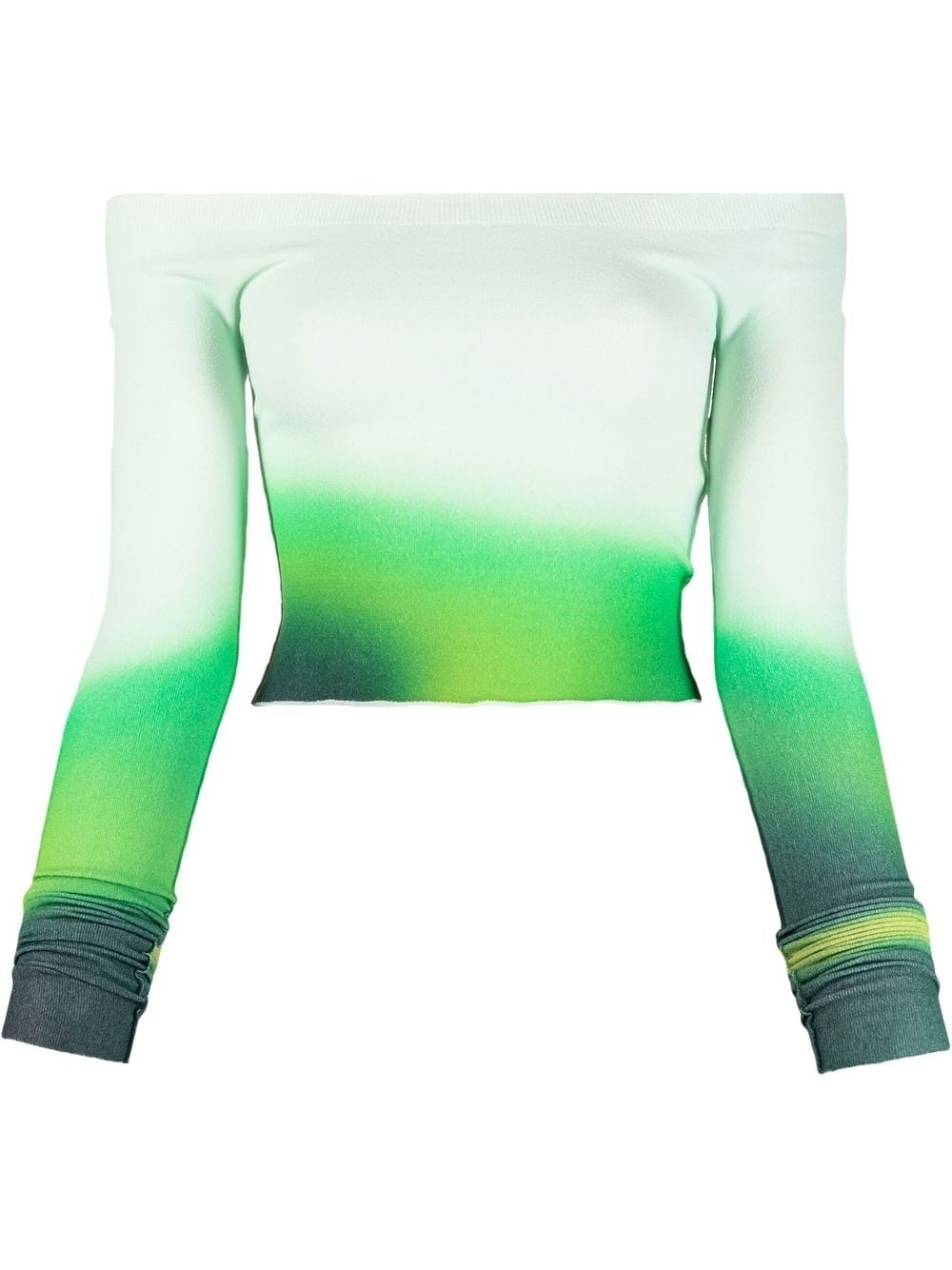 off-shoulder gradient style top - 1