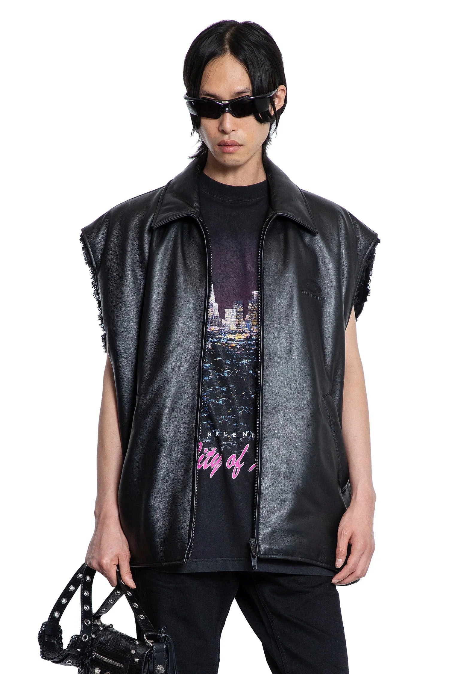Sleeveless-Bomber-In-Supersoft-Leather - 6