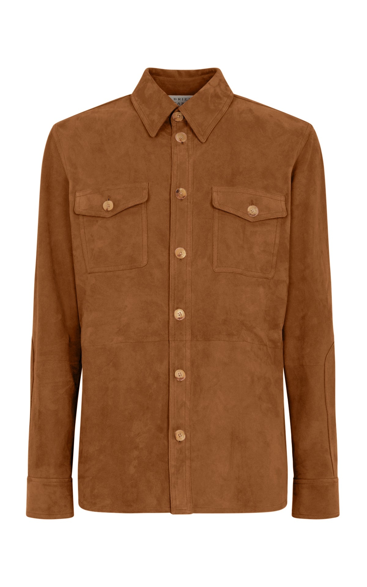 Lucas Overshirt in Camel Suede - 1