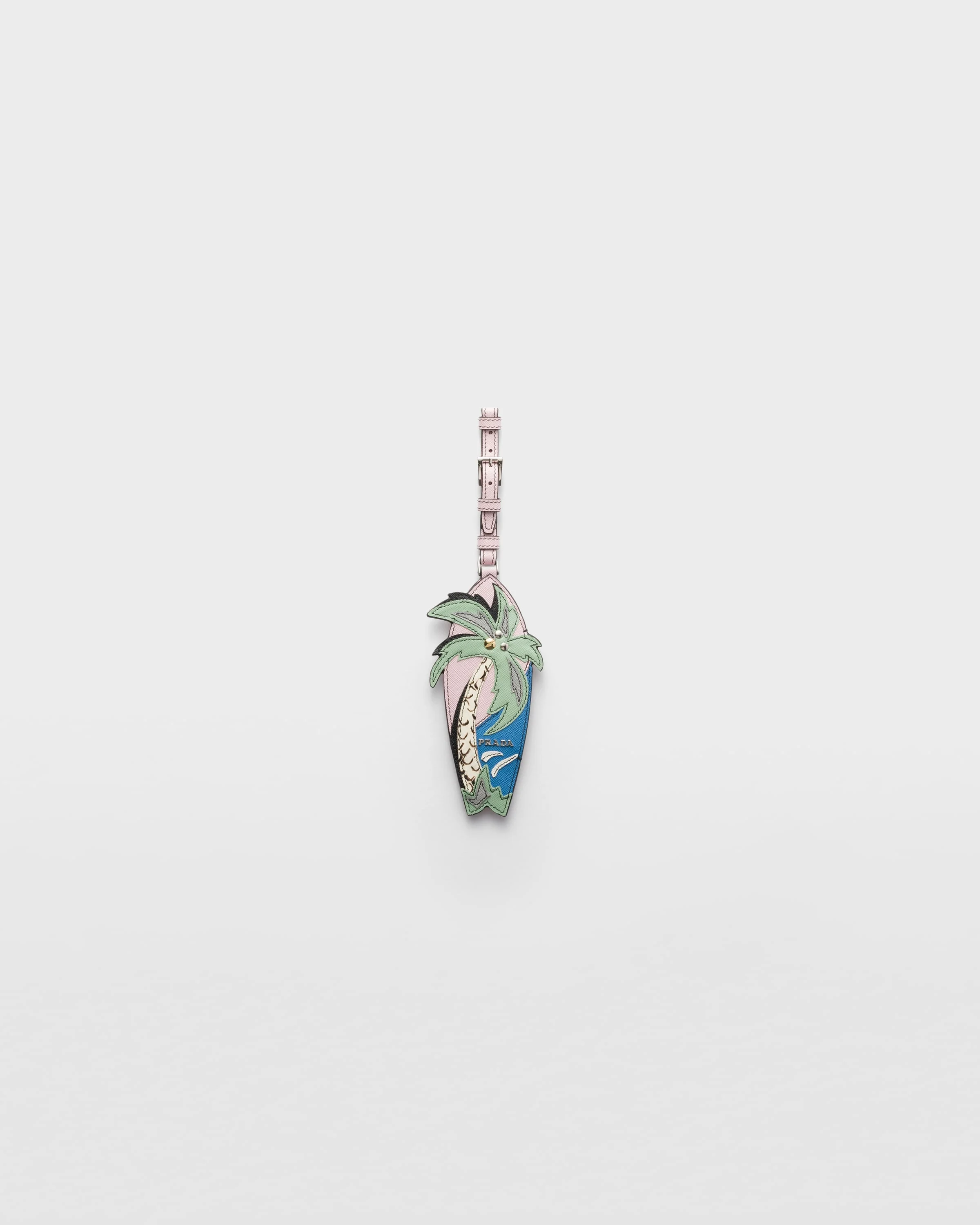 Saffiano and Ayers leather name tag - 1