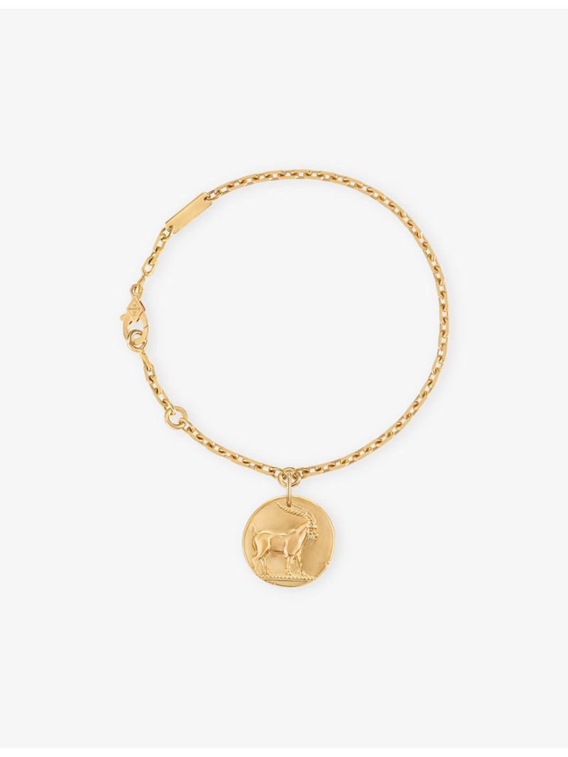 Zodiaque Medal Capricorn 18ct Yellow-Gold Bracelet 1