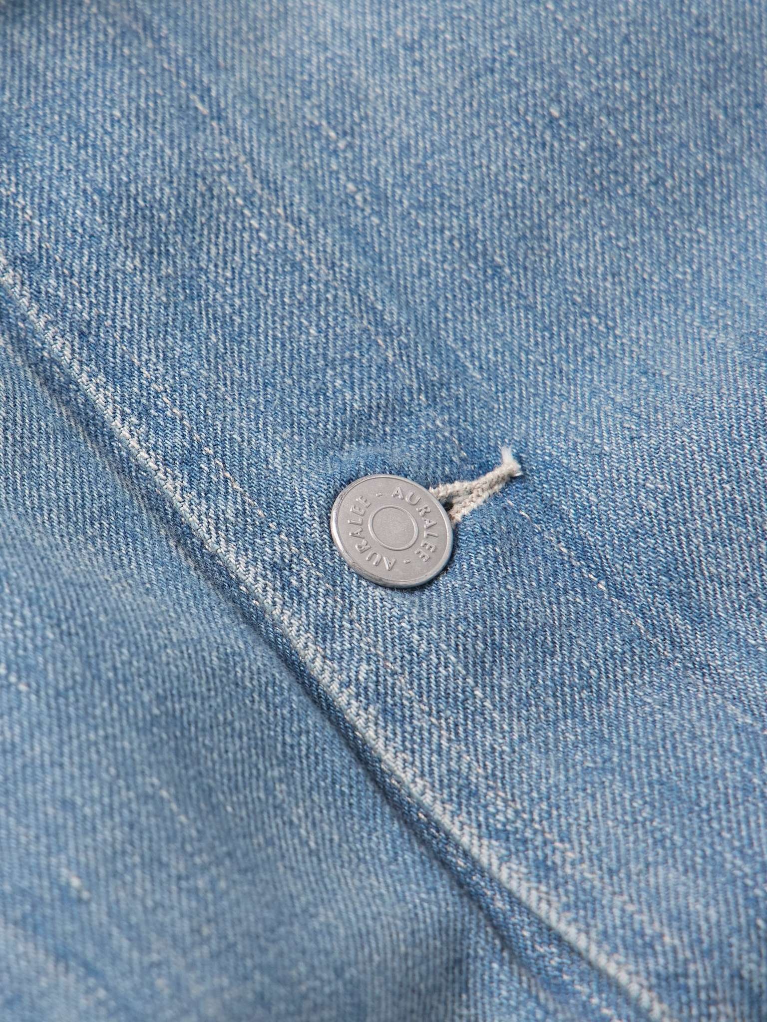 Pleated Selvedge Denim Jacket - 4