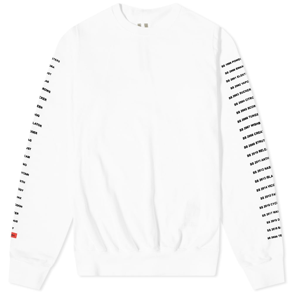 Rick Owens DRKSHDW Printed Arms Crew Sweat - 1