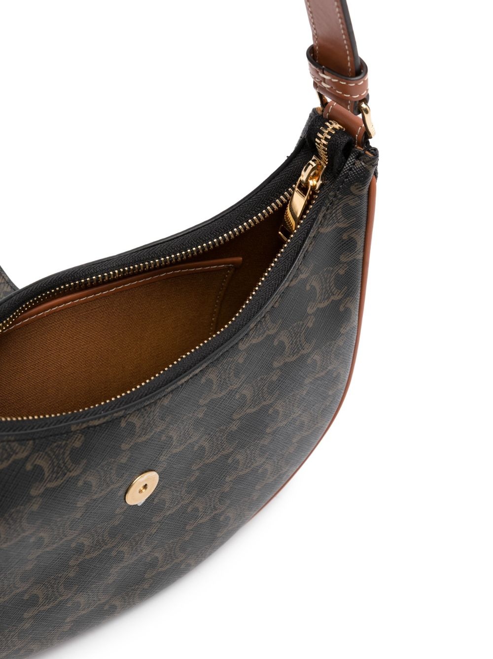 ショルダーバッグ・ポシェット Celine Borsa Ava Triomphe Canvas Media Ava Bag IN Triomphe Canvas and calfskin - Tan | CELINE