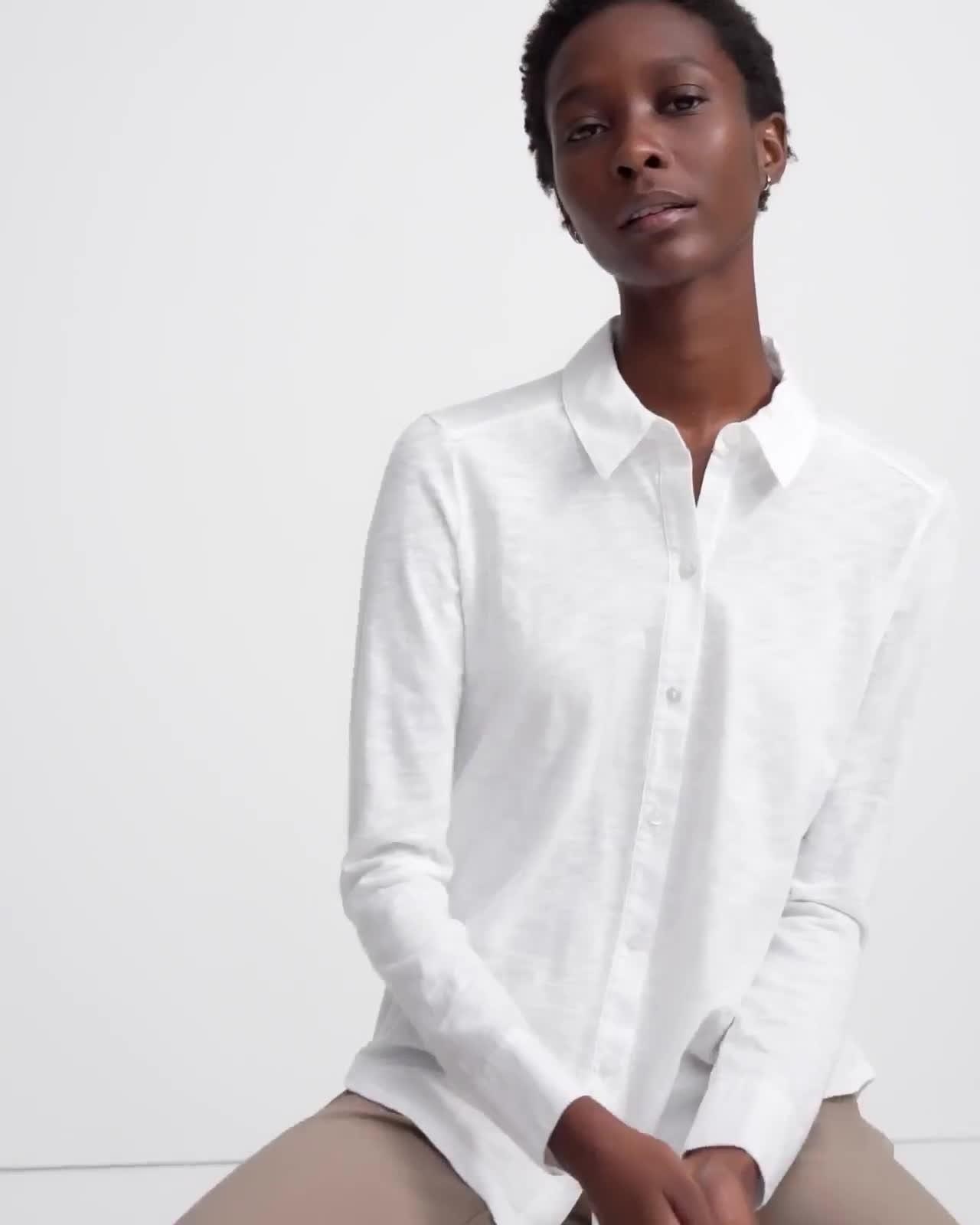 Button Up Shirt in Organic Cotton - 7