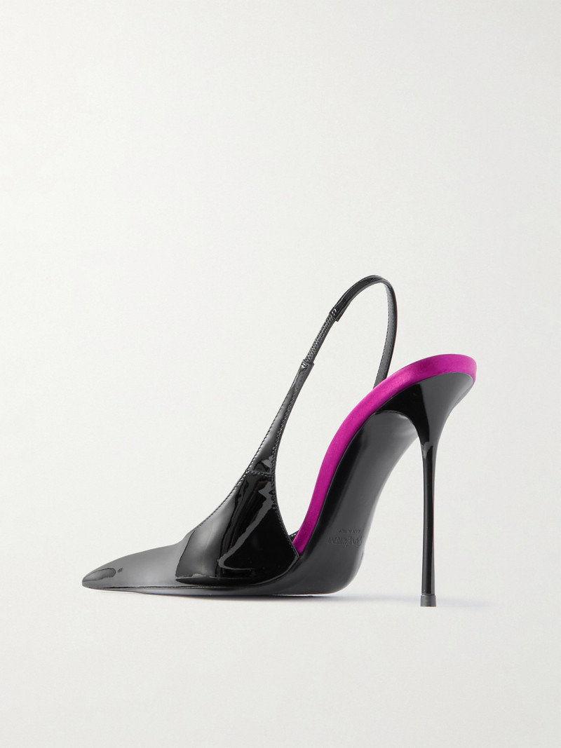 Amalia Patent-leather Slingback Pumps 3