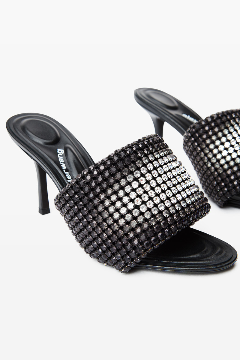 Alexander Wang Heiress Mule Sandal in Crystal Mesh outlook