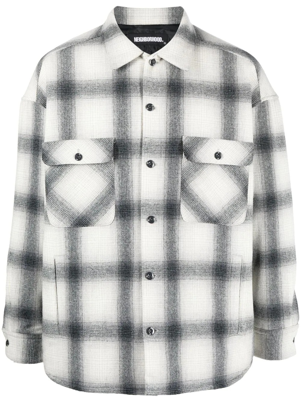 El Barrio plaid-print shirt jacket - 1