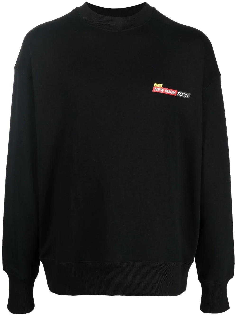 logo-print cotton sweatshirt - 1