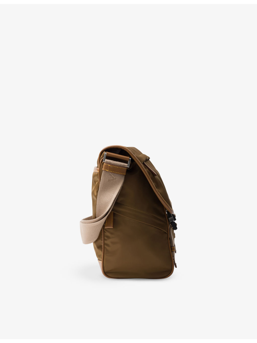 Re-Nylon brand-plaque recycled-nylon and leather shoulder bag - 5