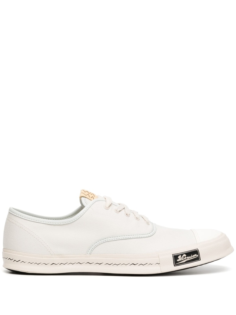 low-top cotton sneakers - 1