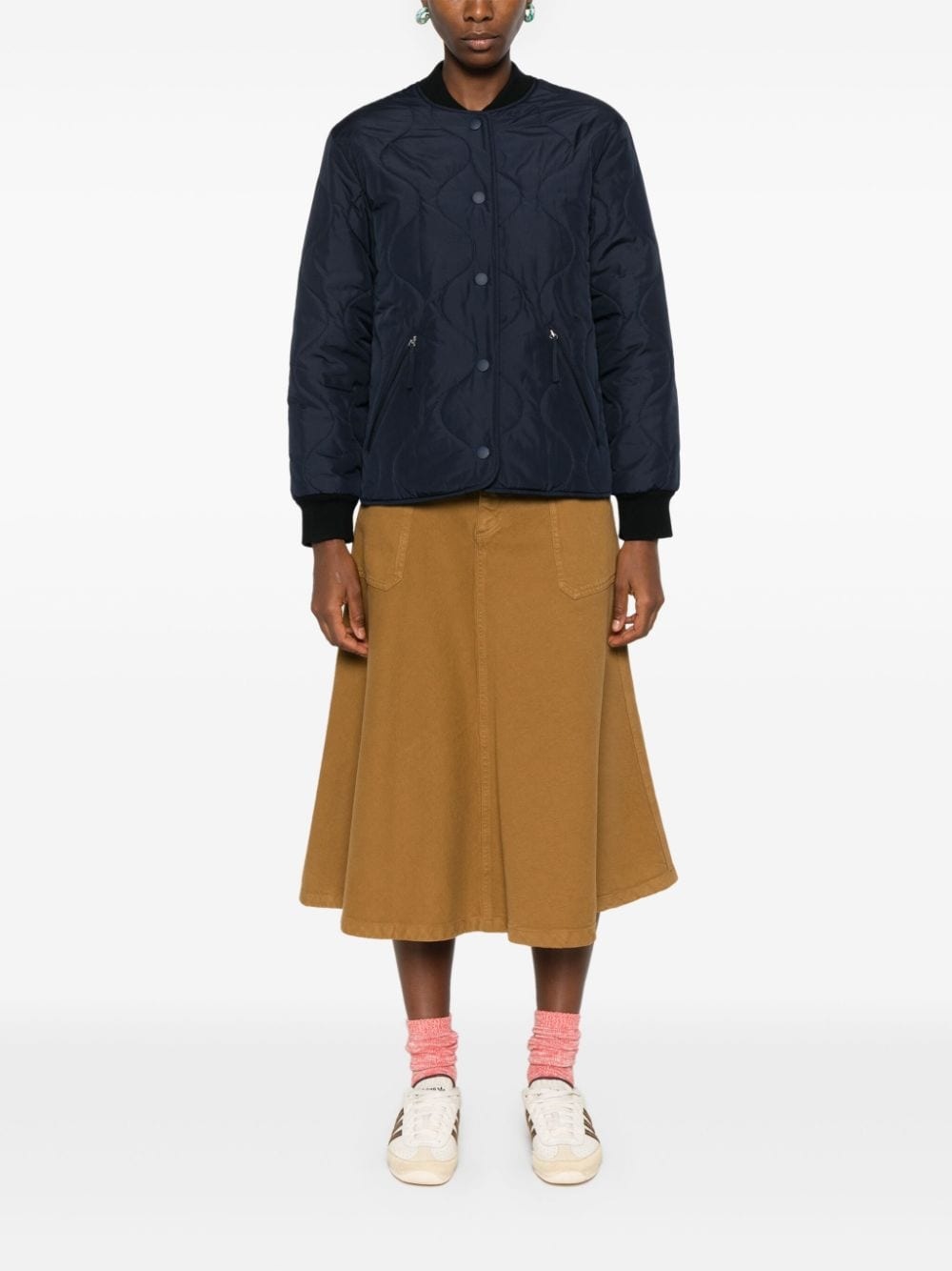 quilted padded bomber jacket - 2