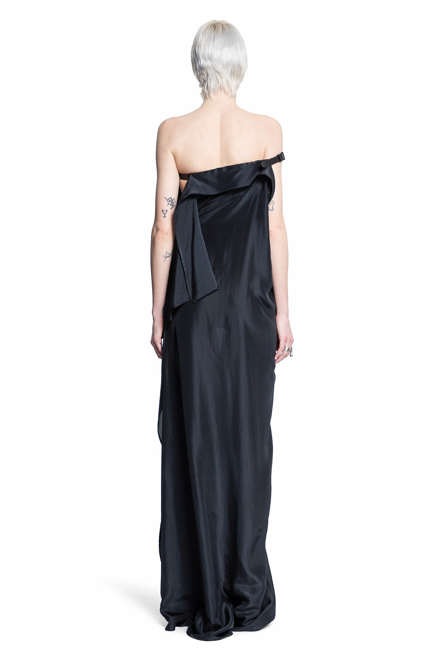 ANN DEMEULEMEESTER WOMAN BLACK DRESSES - 3