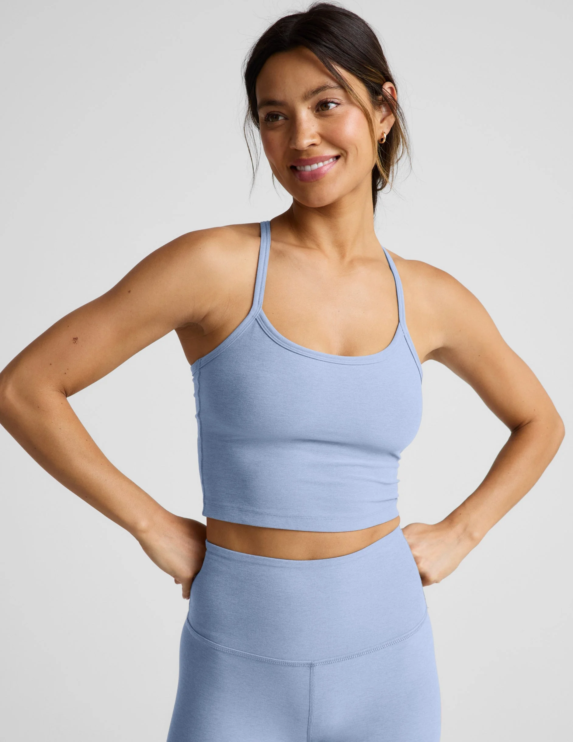 Spacedye™ Slim Racerback Cropped Tank - 1