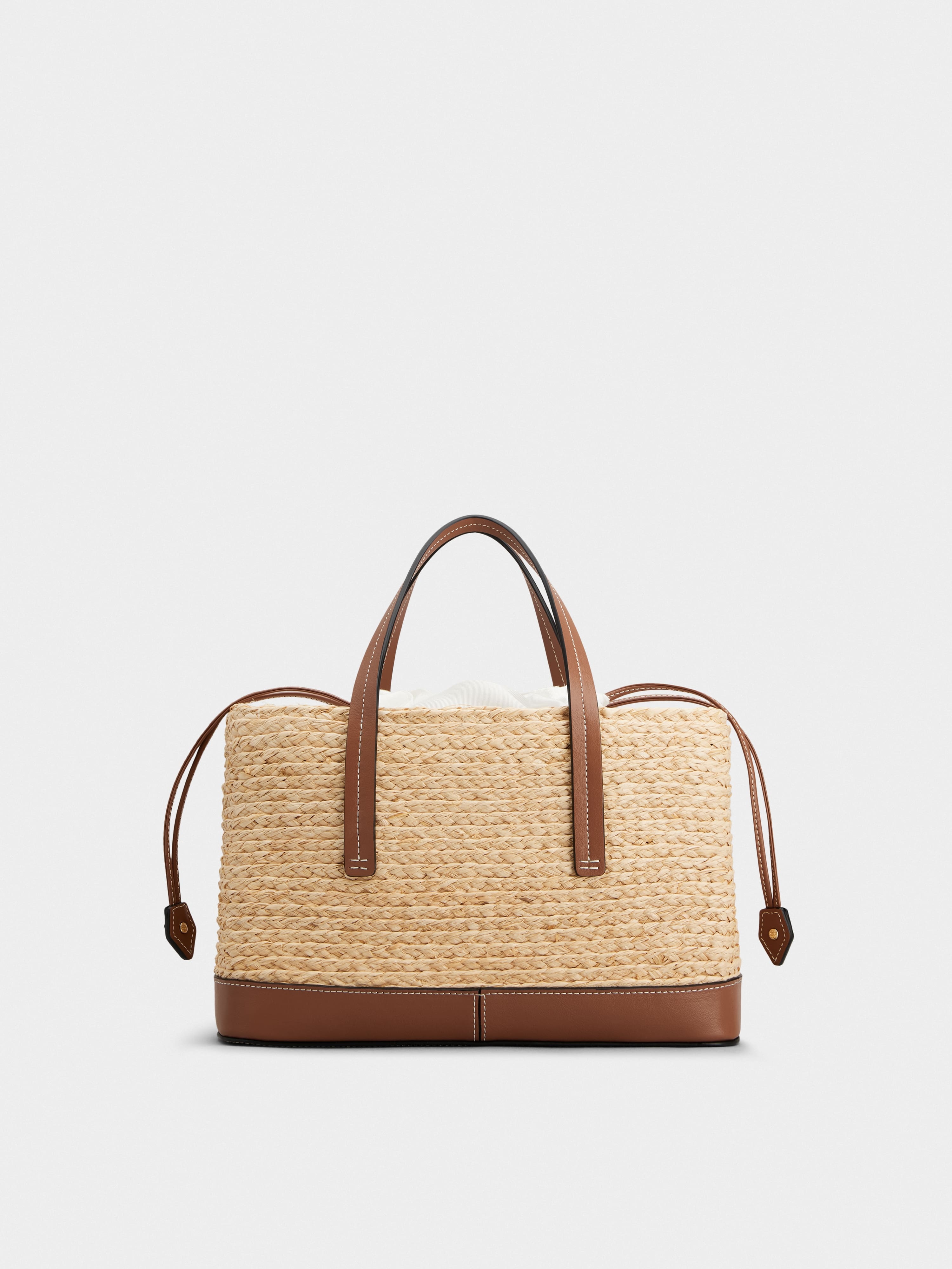 Viv' Skate Small Shopping Bag in raffia - 4