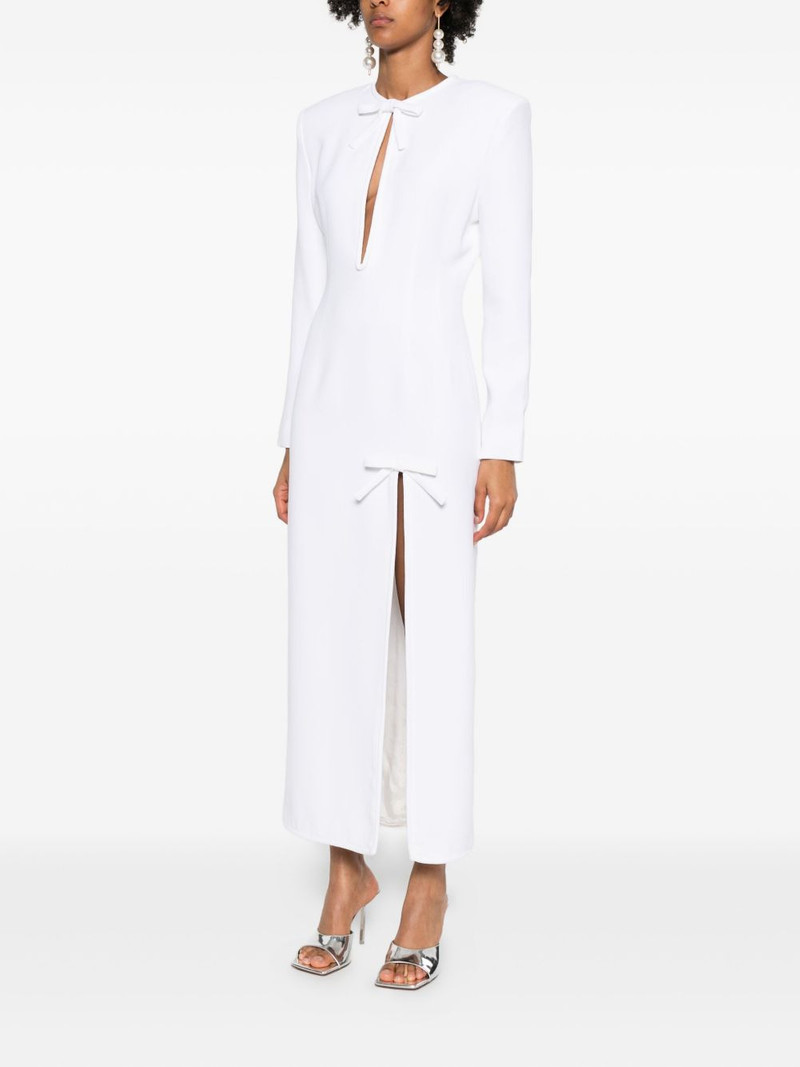 bow-detail side-slit maxi dress 3