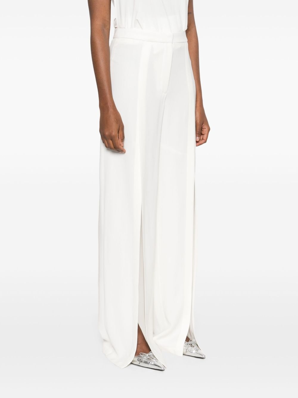 slit buckled palazzo pants - 3