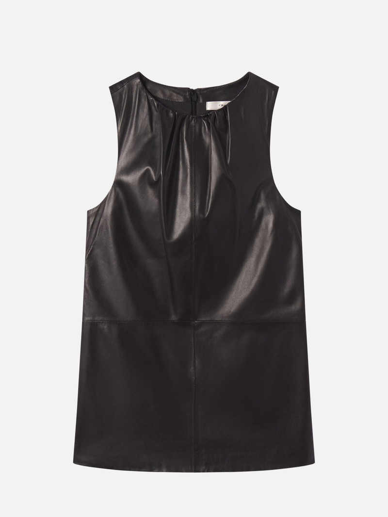 The Leather Gathered Dress 1
