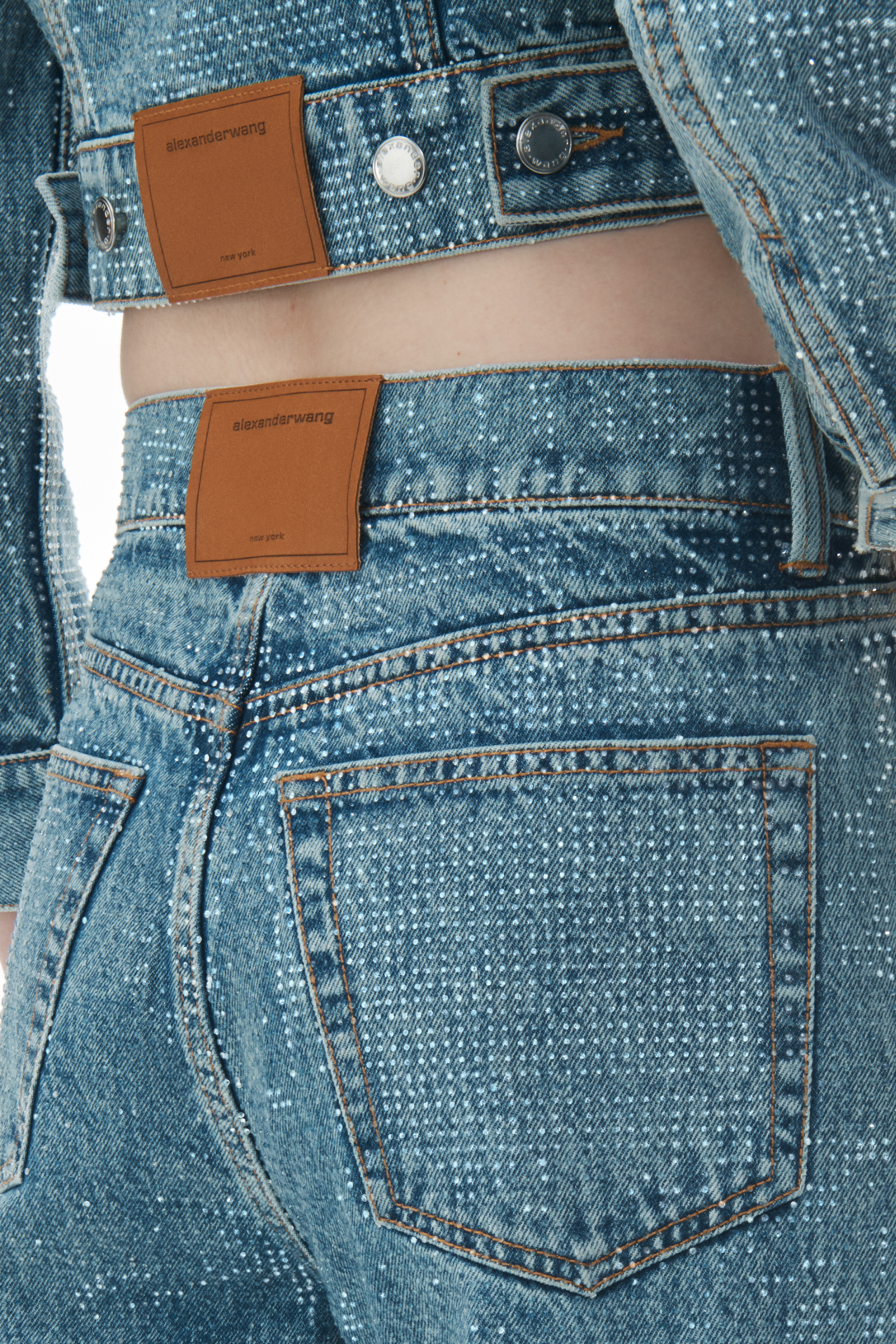 CLEAR HOTFIX EZ - MID RISE STRAIGHT LEG JEAN IN DENIM - 5