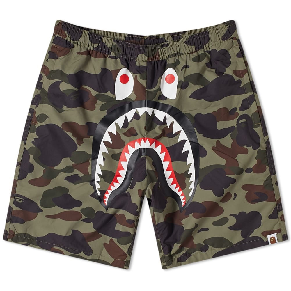 A Bathing Ape 1st Camo Shark Beach Short - 1