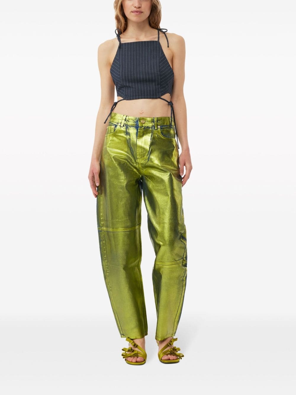 Stary foiled tapered jeans - 2