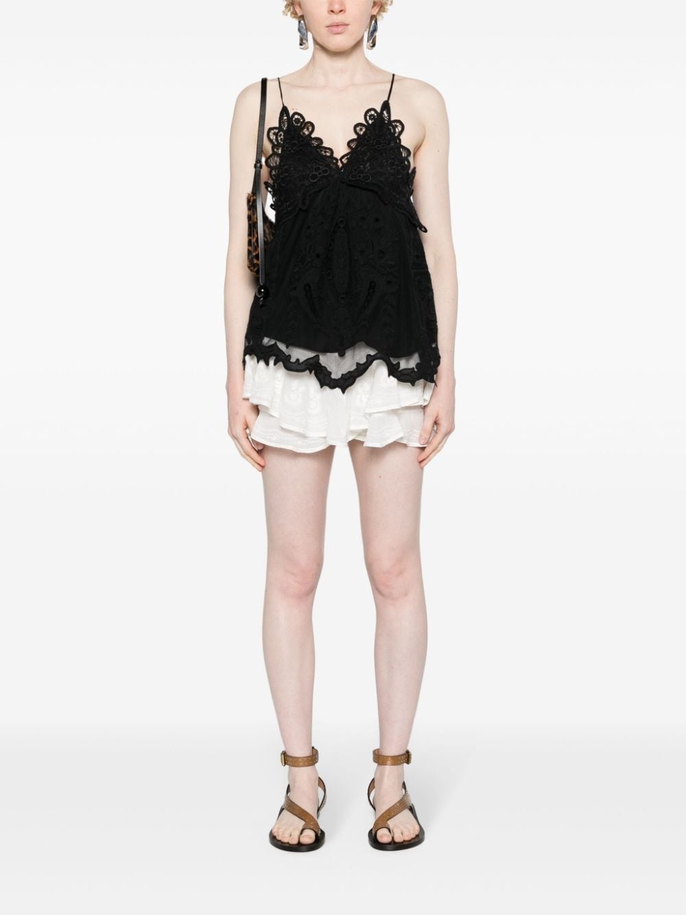 Victoria guipure-lace tank top - 2