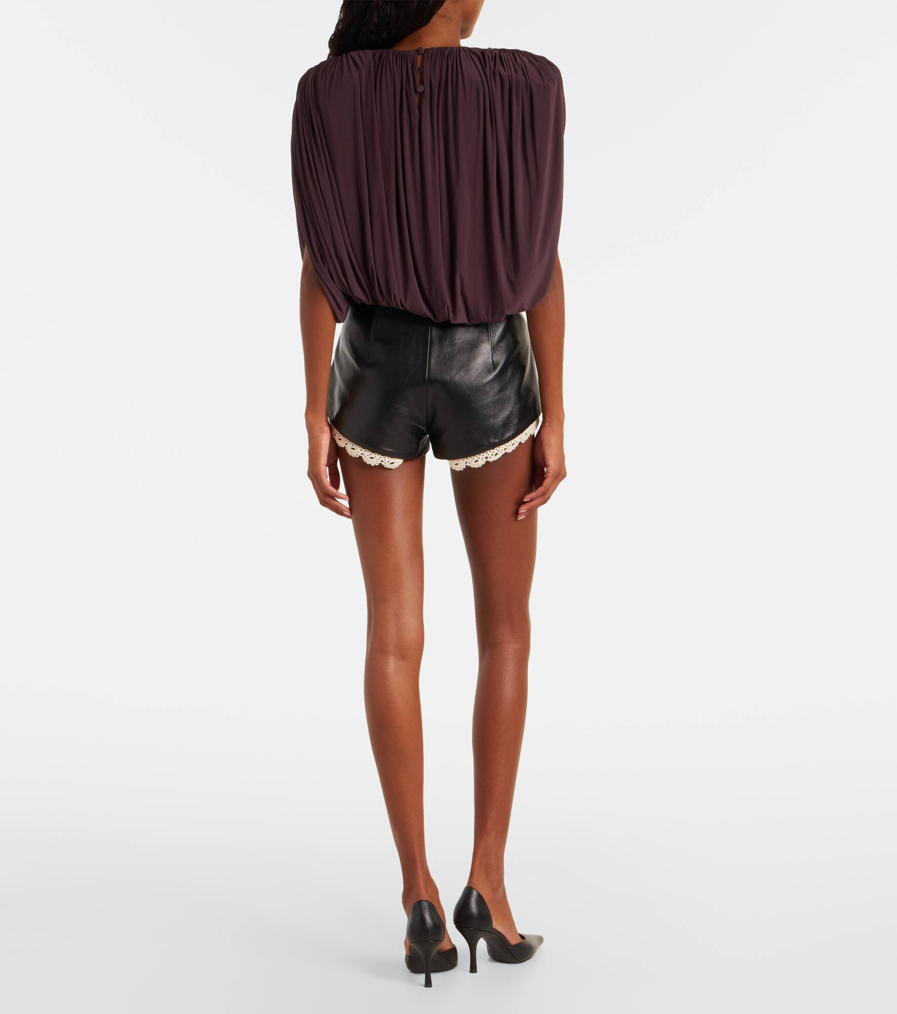 Asymmetric draped top - 3