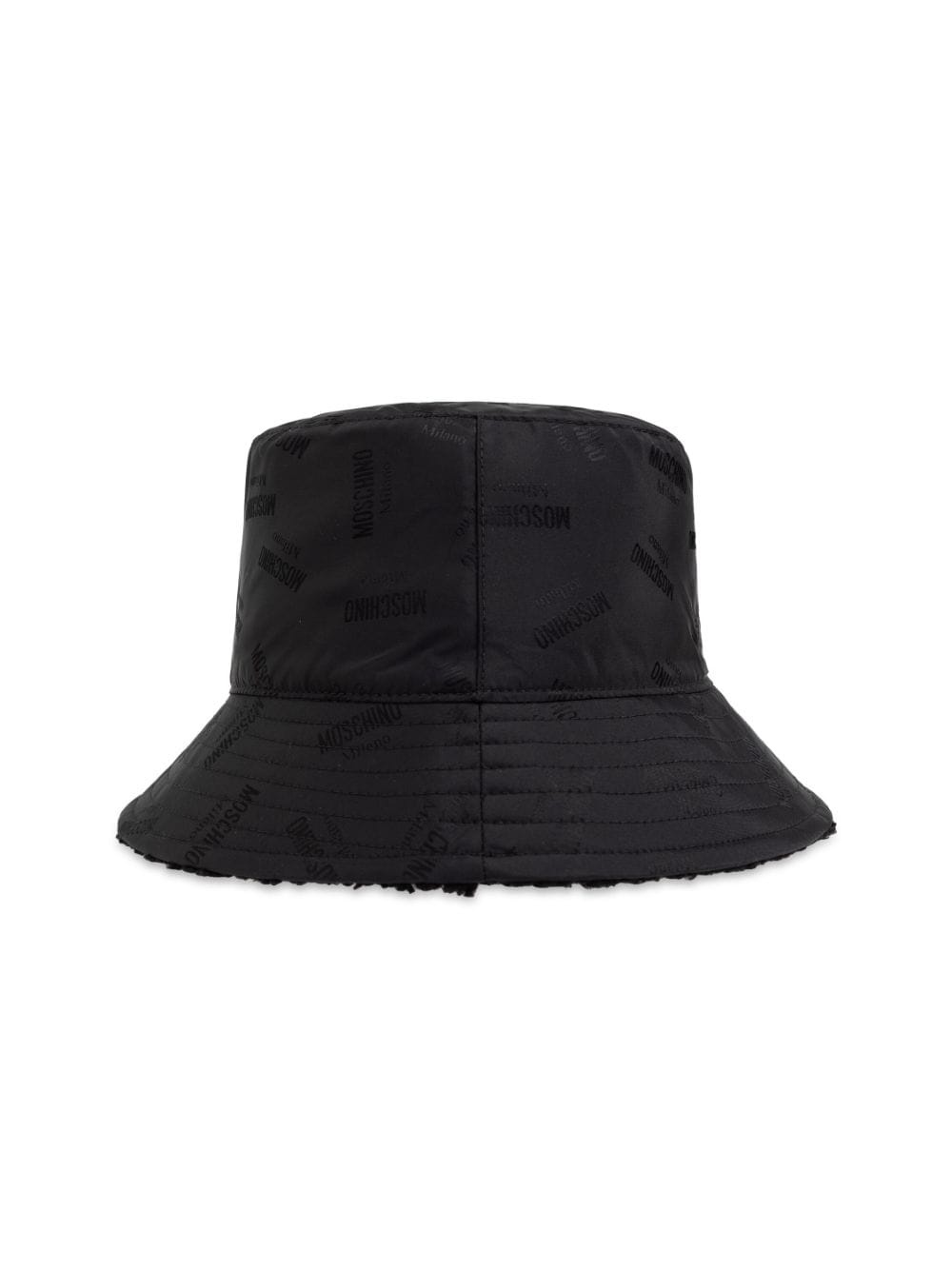 Farfetch Id Burberry Rain Hat Black Moschino Jacquard Bucket Hat