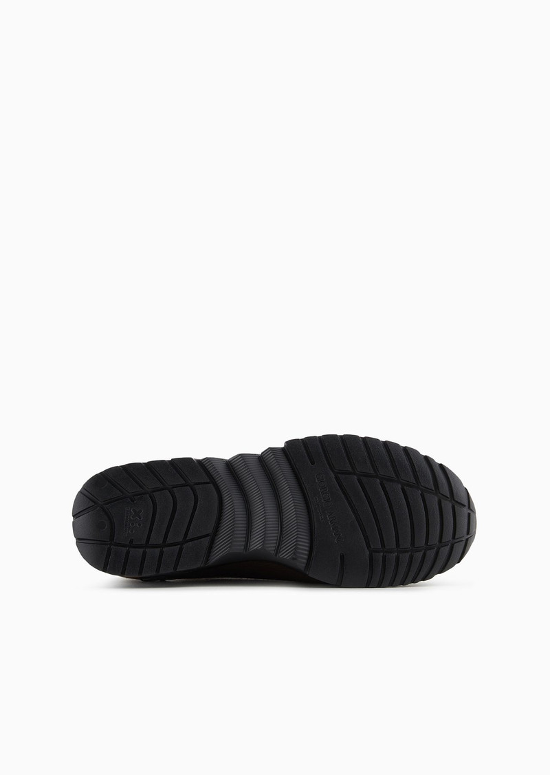 Knit-and-leather sneakers 6