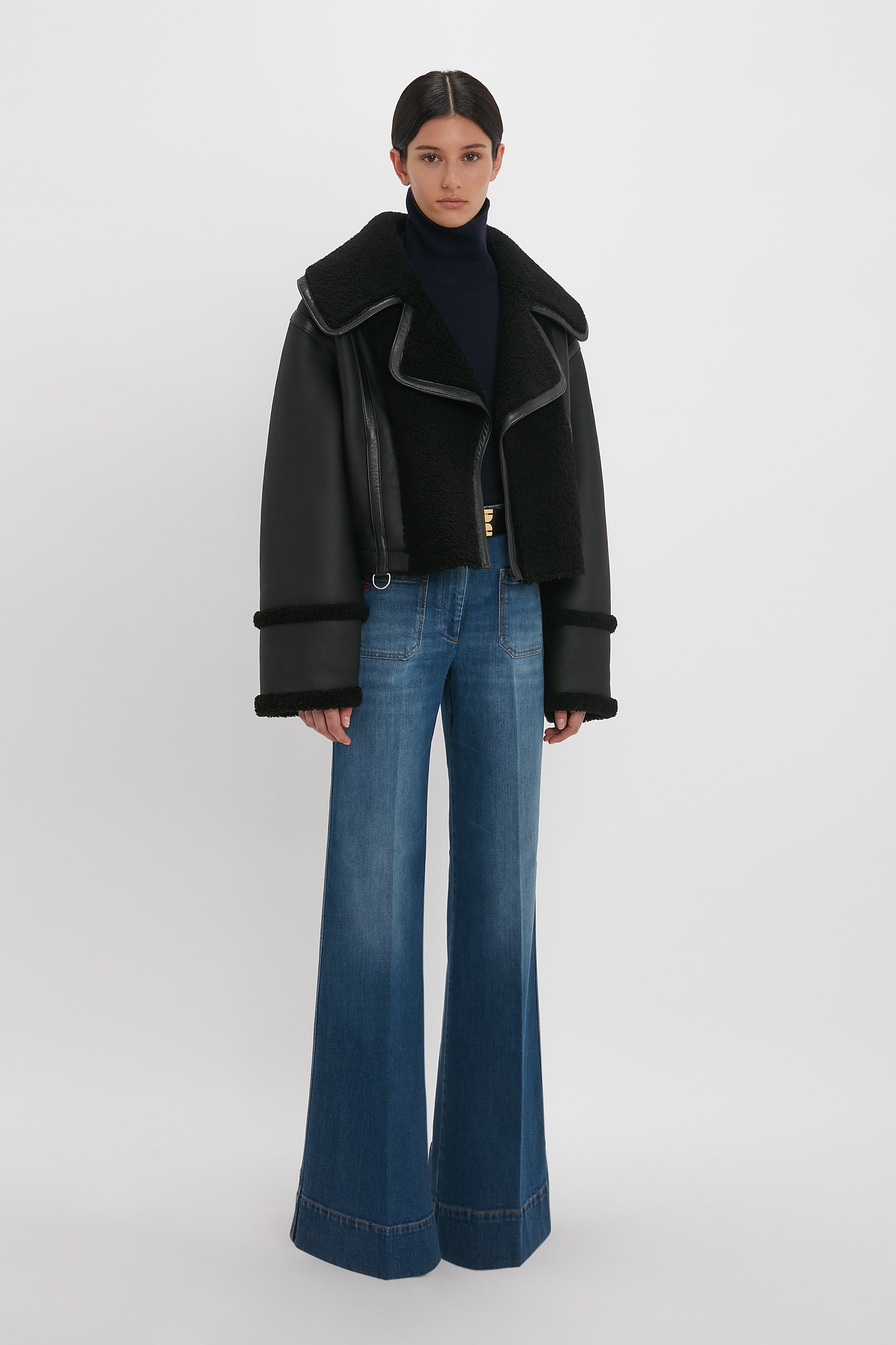 Shearling Jacket In Black - 3