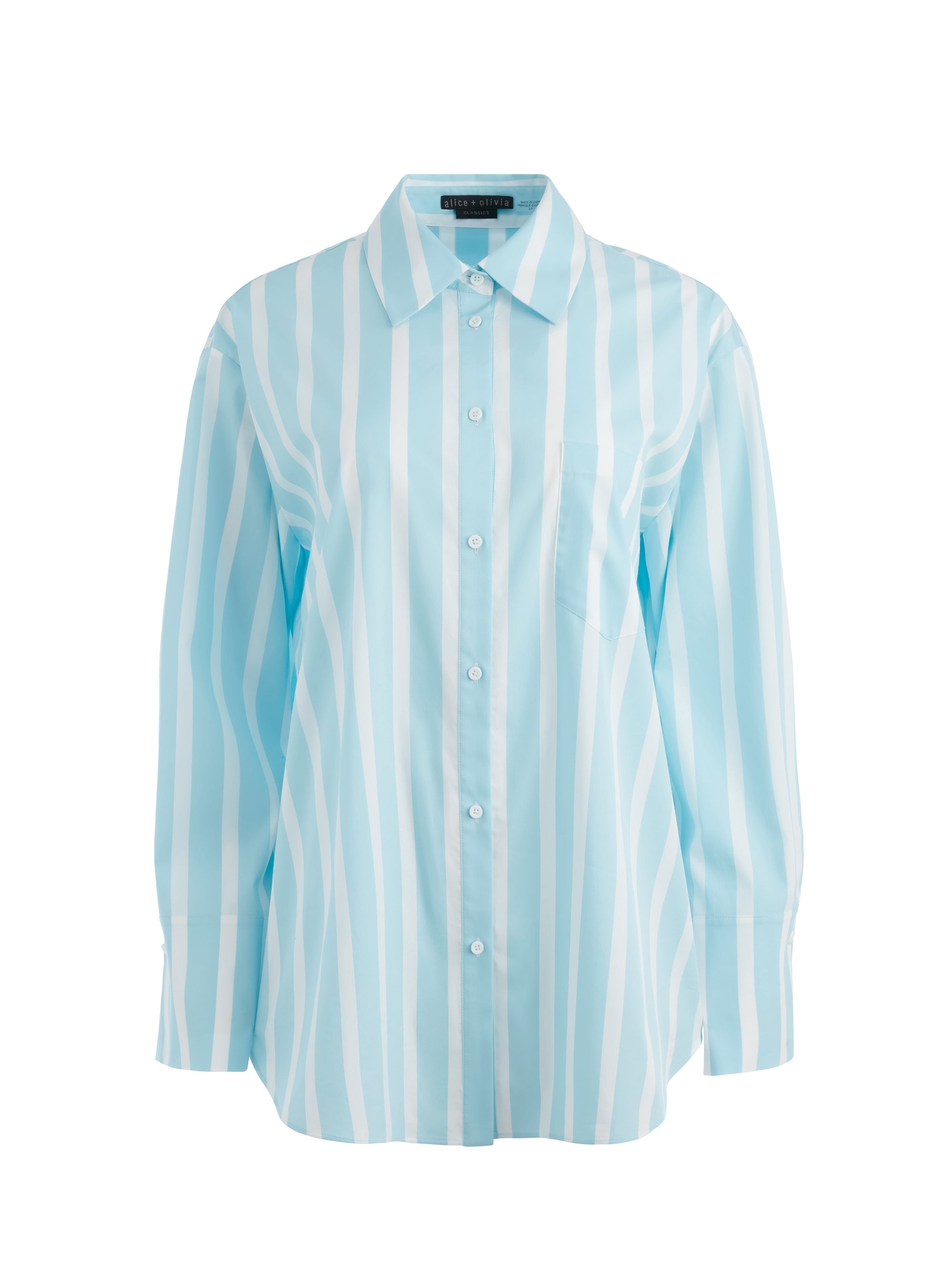 FINELY OVERSIZED LONG BUTTON DOWN SHIRT - 1