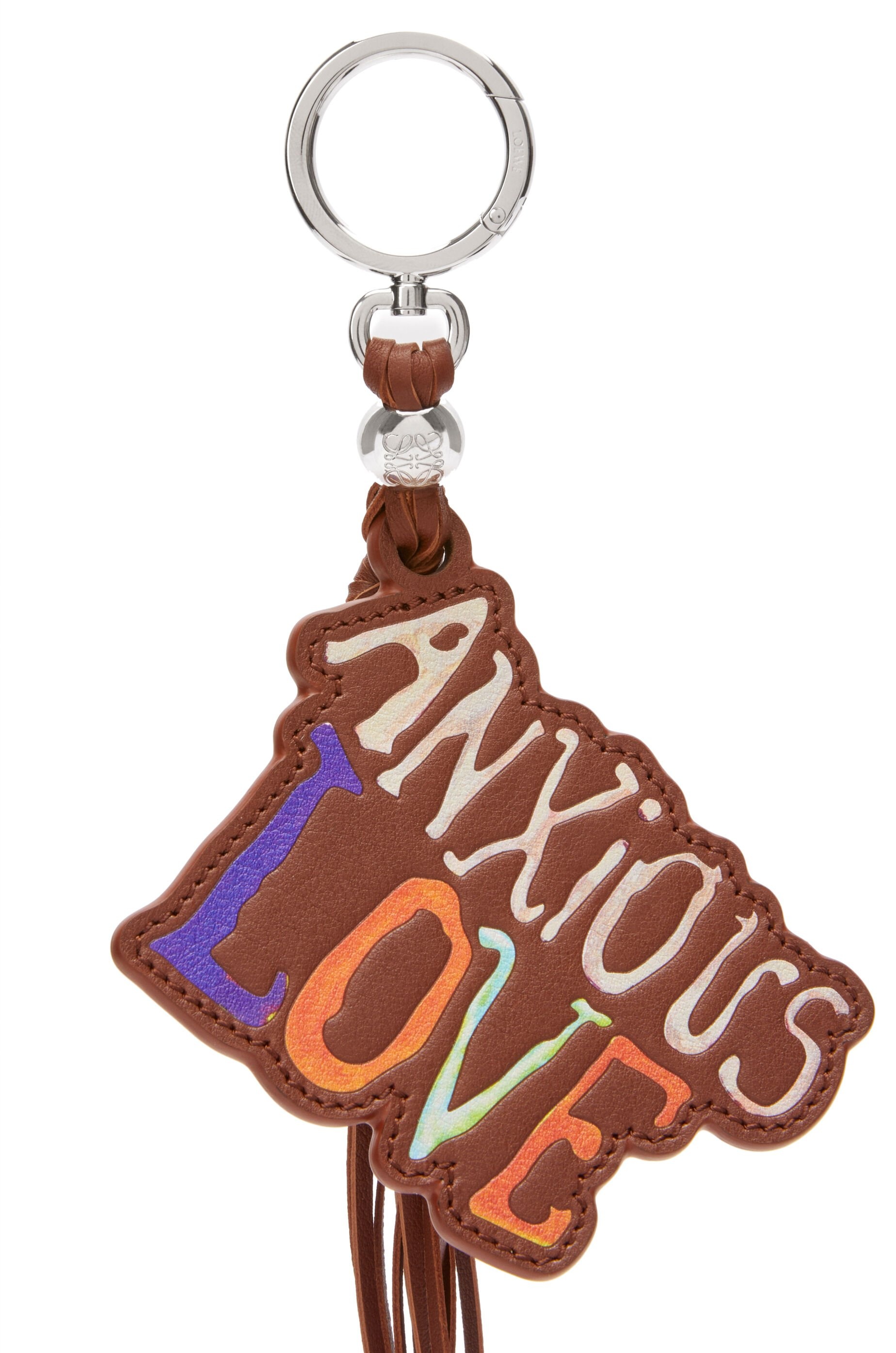 【LOEWE】 C621231X11 ANXIOUS LOVE CHARM レザーキーリング LOEWE】 C621231X11 ANXIOUS LOVE CHARM レザーキーリング