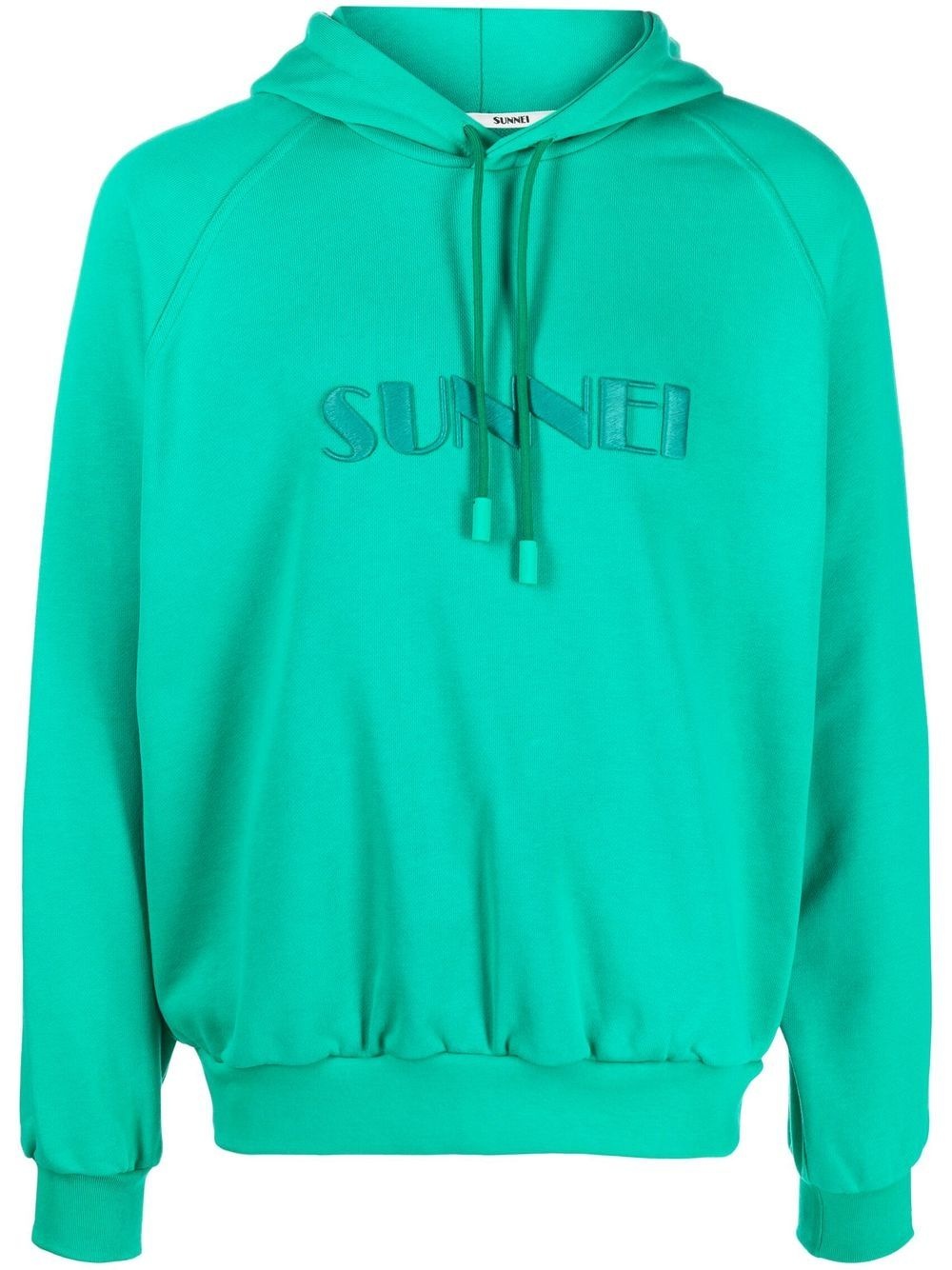 logo drawstring hoodie - 1