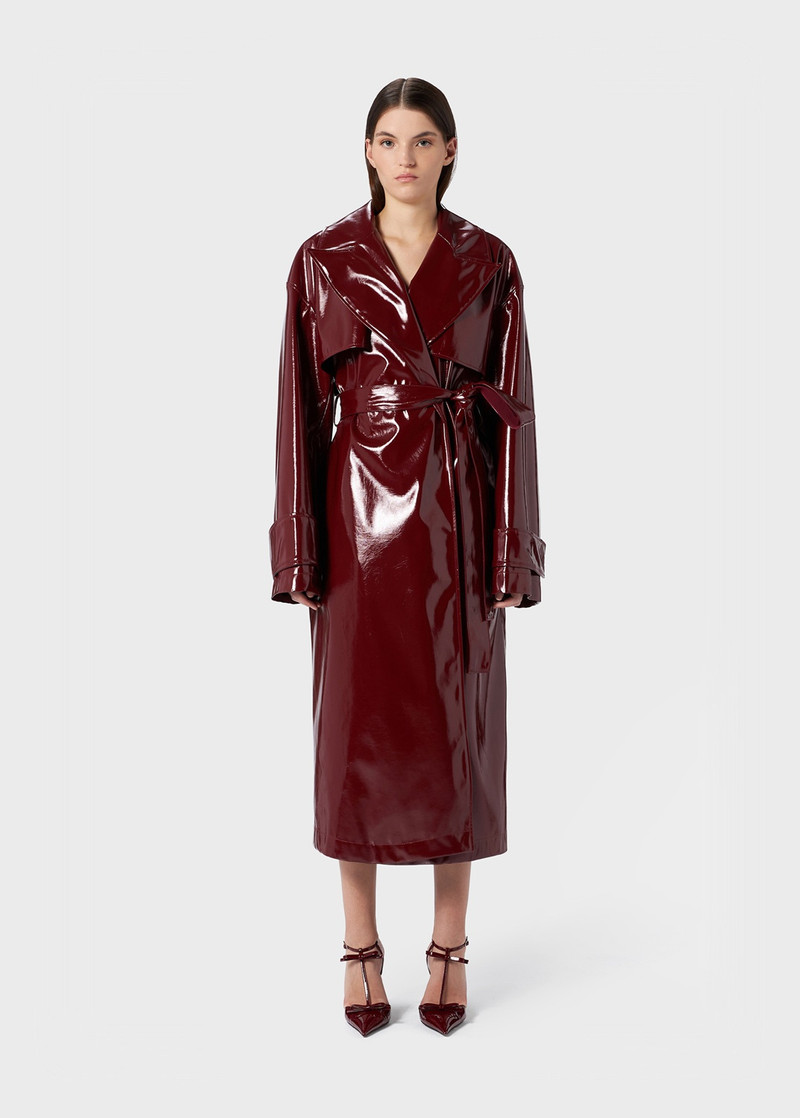 PATENT TRENCH COAT WITH BELT 3